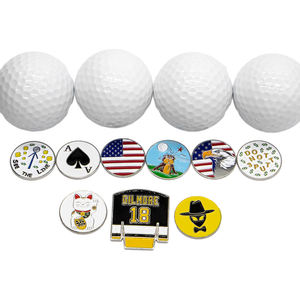 Marqueur de balle de golf personnalisé OEM/ODM avec logo, aimant métallique, type jeton de poker - Product Image 3