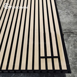 Slat Wall Panel Black Quick Installation Wall Panel Wood Veneer Acoustic Panels <strong>for</strong> <strong>Hall</strong> - Product Image 4