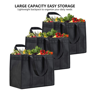 Personalizado Portátil Médio Não-Tecido Sacola De Compras De Alta Qualidade Hot Sale Handle Supermercado Saco De Compras Carta Reciclável - Product Image 4