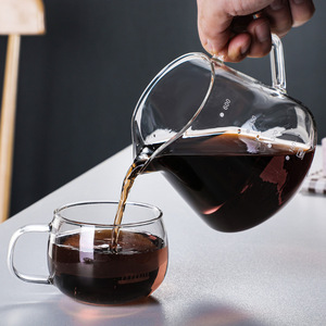 Carafe à café en verre pour service en gros, avec filtre, pour usage domestique, supporte l'impression de logo personnalisé, résistante au froid et à la chaleur - Product Image 4