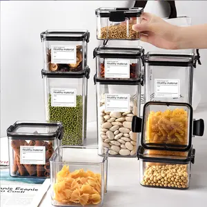 Manufacturer Wholesale Plastic Dry Food Canisters Hot Sale Food Storage Containers Kitchen