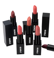 Cosmétiques OEM de haute qualité, maquillage personnalisé, créez votre propre rouge à lèvres nude vegan, rouge à lèvres mat bio à étiquette privée, imperméable