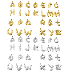 Colgantes de Letras A B C D E F de Acero Inoxidable Chapado en Oro, Joyería de Moda Unisex, Regalo - Product Image 5