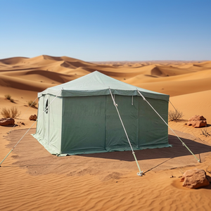 Carpa de Lona Impermeable Verde Oliva de Doble Capa 4x4m para Refugiados y Ayuda en Casos de Desastre, Disponible en Stock, Precio Económico, Alta Calidad - Product Image 1
