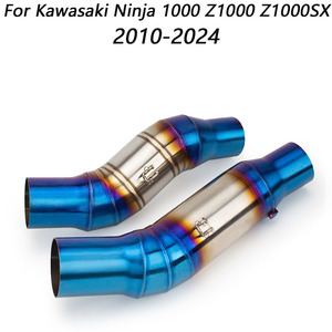 Tube d'échappement Z1000SX pour <span class=keywords><strong>Kawasaki</strong></span> <span class=keywords><strong>Ninja</strong></span> <span class=keywords><strong>1000</strong></span> Z1000 Z1000/SX 2010-2024, échappements de <span class=keywords><strong>moto</strong></span> Touring, tube adaptateur bleu 51MM - Product Image 1