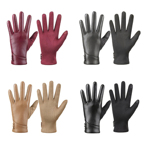 <span class=keywords><strong>Gants</strong></span> d'hiver décontractés pour femmes en <span class=keywords><strong>cuir</strong></span> d'agneau écologique, compatibles avec les écrans <span class=keywords><strong>tactiles</strong></span>, pour le ski et les sports de plein air, vente en gros d'usine - Product Image 1