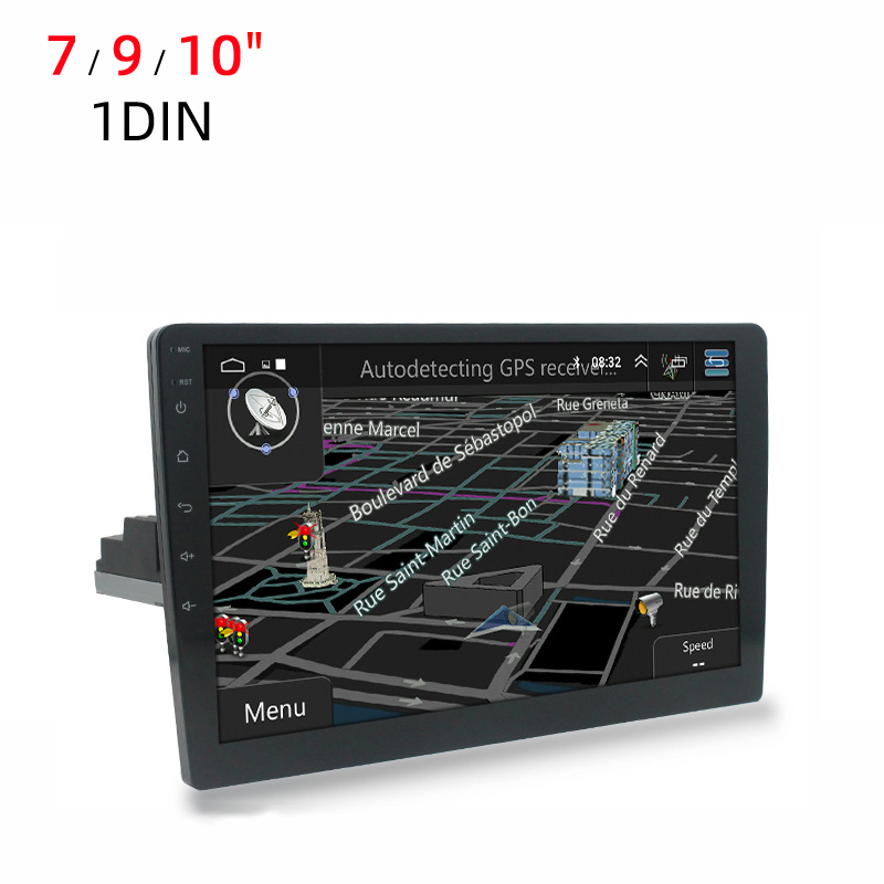 Universal 7 9 10 Inch Touch Screen Car Stereo Multimedia Player GPS Navigation Music Video Audio Andorid Single 1 DIN Car Radio