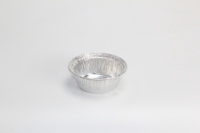 Contenant jetable en aluminium moulé en pulpe, résistant au four, qualité alimentaire, petite portion 150 ml, avec couvercle en PP, pour pudding, gâteau au fromage, animaux de compagnie