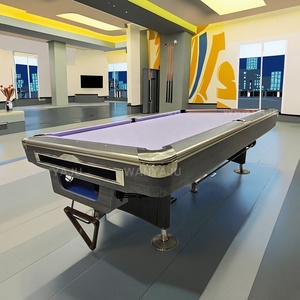Sistema de Retorno de Bolas para Uso Profesional en Clubes, Mesa de Billar de Alta Calidad con Base de Madera Sólida de 5x9 Pies, en Venta - Product Image 1