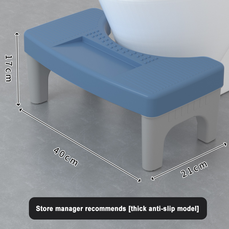 Double-layer thickened anti-slip model Blue surface gray legs