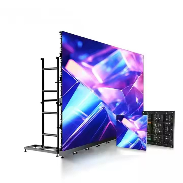 Waterproof LED ScreenMatched with Screen-Supporting Truss and Ground-Supporting Truss for Outdoor Events Stages