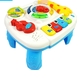 Juguetes educativos para niños, juego de animales musicales, mesa de aprendizaje de jirafa, mini órgano electrónico - Product Image 2