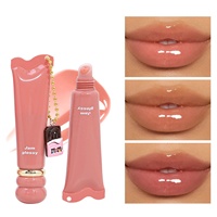 Lip Glaze Enam Warna Best-seller dengan Hasil Akhir Cermin, Melembapkan, Mengkilap, Membuat Bibir Lebih Penuh, Mencerahkan, Cocok untuk Tampilan Tanpa Rias