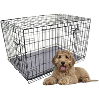 Cage à chien pliable en métal de grande taille, robuste et portable, de plusieurs tailles, pour l'extérieur, pour l'entraînement des chiens