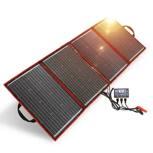 Painel solar portátil Dokio 220W Painel solar dobrável para carregar o gerador solar