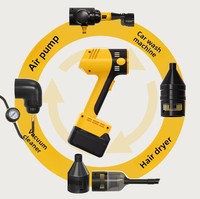 Pistolet à eau haute pression sans fil multifonctionnel 4 en 1 avec batterie au lithium, ensemble de nettoyage électrique pour voiture, pistolet pulvérisateur