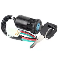 Nuevo interruptor de encendido de plástico con tapa de llave de 4 cables para ATV y moto de cross chinos de 50cc-250cc, piezas de repuesto para motocicleta y scooter