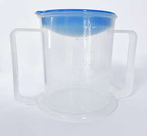 Tasse à eau à double poignée multifonctionnelle pour les patients âgés qui boivent et secouent les mains Prévention des déversements Thérapie de réadaptation Fourniture - Product Image 5