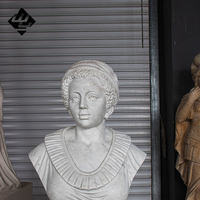 Sculpture personnalisée de Zeus en marbre naturel de haute qualité, sculpture artisanale européenne, portrait de demi-corps.