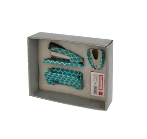 Vente en gros de kit de papeterie scolaire <span class=keywords><strong>Agrafeuse</strong></span> Perforateur perforateur Boîtier d'emballage Matériau en acier Étudiants Enseignants Utilisation de bureau - Product Image 1