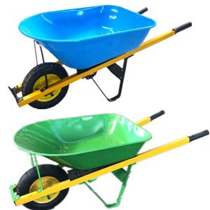 Carretilla de Acero de Doble Rueda WB5009 Venta al por Mayor de Fábrica, Carretilla para Construcción para el Mercado de Irak WB6001, Carretilla Resistente WB6400H - Product Image 1