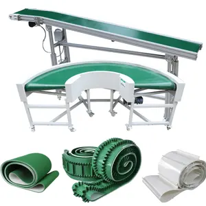 Height-adjustable Inclined Belt Conveyor/horizontal Belt Conveyor For Food-grade Industry