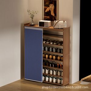 Home <b>shoe</b> <b>rack</b>, <b>wall</b>-mounted dustproof <b>shoe</b> <b>rack</b> for entryway, multi-layer storage, suitable for home and dormitory use, large - Product Image 4