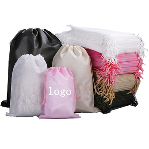 Custom Logo non woven shopping packaging cloth shoe bags gift dust bag storage pouch drawstring bag