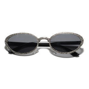 Gafas de Sol Retro para Hombre Xunge, Estilo Europeo Americano, Montura Metálica Ovalada con Lentes UV400, Look Urbano Versátil Y2K - Product Image 1