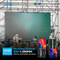Pantalla LED para Escenario P2.604 P2.976 P3.91 de Alquiler, Alta Definición, a Todo Color, Tamaño de Gabinete 500X1000 mm, para Conciertos