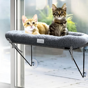 Haustier-Hängematte für Katzen mit Saugnapf für Fenster und Balkon, Wandmontage, Katzenkäfig, Katzenbett - Product Image 2