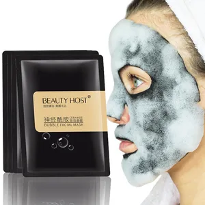 Masque noir à bulles pour le nettoyage en profondeur des pores, en stock, cosmétique, soins pour la peau, style coréen, vente en gros