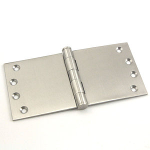 Stainless Steel Heavy-Duty Industrial <b>Hinge</b> 100x125mm 5mm Thickness Brushed Finish 8 Hole Design For <b>Door</b> <b>Window</b> - Product Image 1