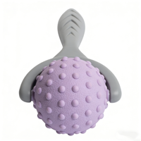 Balle de massage 2-en-1 en plastique organique écologique avec rouleau, intensité réglable, pour récupération post-entraînement et utilisation pendant la grossesse