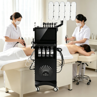 Grande réduction : Appareil professionnel V9 à 12 poignées pour la gestion complète de la peau, idéal pour les instituts de beauté commerciaux