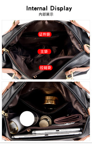 Sortie d'usine PU luxe dames cartable sacs à main fermeture à glissière étanche grande capacité personnalisable - Product Image 6