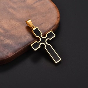 Religious Stainless Steel <b>Cross</b> Jesus Chain Amulet Jewelry <b>Men</b> Hip Hop Prayer Charms Women <b>Pendant</b> Necklace - Product Image 5