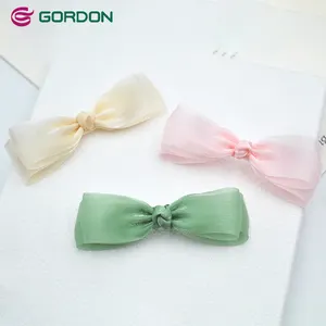 Gordon Ribbons Perfume Bottles Neck Bows Decorative Organza Ribbon Bow Mini Macron Sheer Chiffon Bow