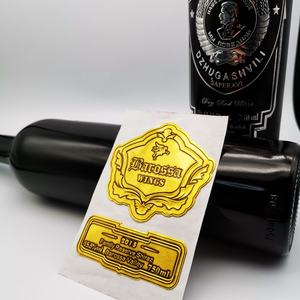 Etiquetas Adhesivas Personalizadas con Relieve 2020, Impresión UV, Resistentes al Agua, Forma Redonda, para Botellas de Vino, Bebidas, Café y Té - Product Image 2