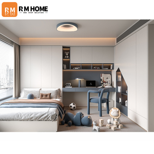 خزانة ملابس معدنية متكاملة بتصميم كرتوني دافئ للأولاد، قابلة للتركيب الذاتي، محمولة، تصميم عصري أنيق لغرف النوم في المنازل والفنادق - Product Image 2