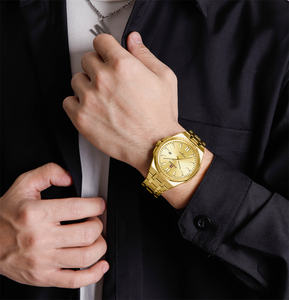 Reloj de Pulsera NAVIFORCE 9226 <span class=keywords><strong>GGG</strong></span> Dorado con Esfera Grande de Acero Inoxidable y Cuarzo para Hombre, Resistente al Agua, Venta al por Mayor de Fábrica, Reloj Masculino Económico - Product Image 6