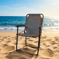 Chaise pliante en métal pour camping en plein air, ultra-légère, portable, pour la plage, utilisation en parc, design moderne, chaise Kermit