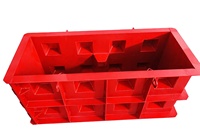 Kit de Construcción de Muros de Contención - Molde de Acero para Bloques de Hormigón con Sistema de Enclavamiento, Ecológico