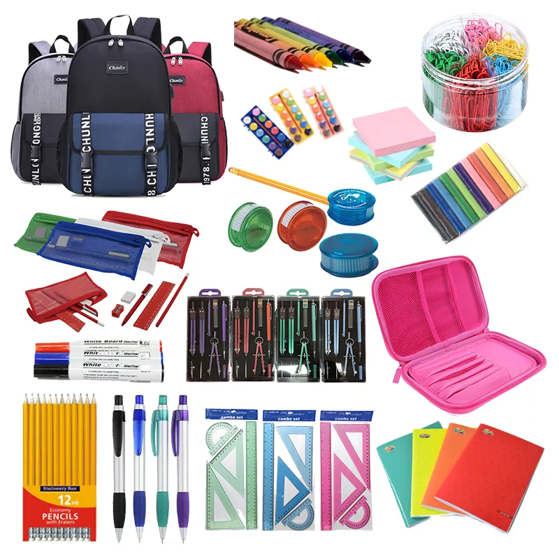 Kit di forniture scolastiche ritorno a scuola Essentials Set di cancelleria per bambini