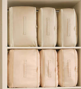 Sacs de rangement auto-compressibles grande capacité avec fermetures éclair, sacs de rangement en tissu pour couvertures et édredons - Product Image 2