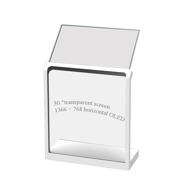 150000:1 30 Inch Transparent OLED Horizontal Display Screen 1366*768 Transparent Oled Screen 600/200 Cd/m2 Transparent OLED