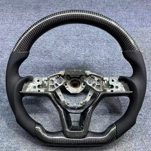 Ytcarbon Alcantara พวงมาลัยคาร์บอนไฟเบอร์ปรับแต่งสไตล์รถแข่งสำหรับกีฬา G4ภาพลวงตาออกแบบได้ตามต้องการ - Product Image 3