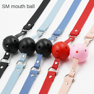 大人用プレジャートイ SM マウスボールギャグ カップルセックス補助具 拘束トレーニングツール - Product Image 2
