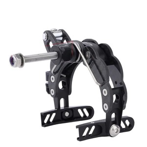 Plaquettes de frein légères en fibre de carbone et alliage d'aluminium non réglables avec angle de pliage de 90° pour vélo pliant. - Product Image 1