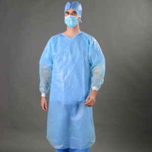 Plastic Apron Aprons Plastic Aprons PPE Clothing Medical Supplies Visitor Plastic Apron CPE Disposable Aprons With Sleeves LEVEL 3